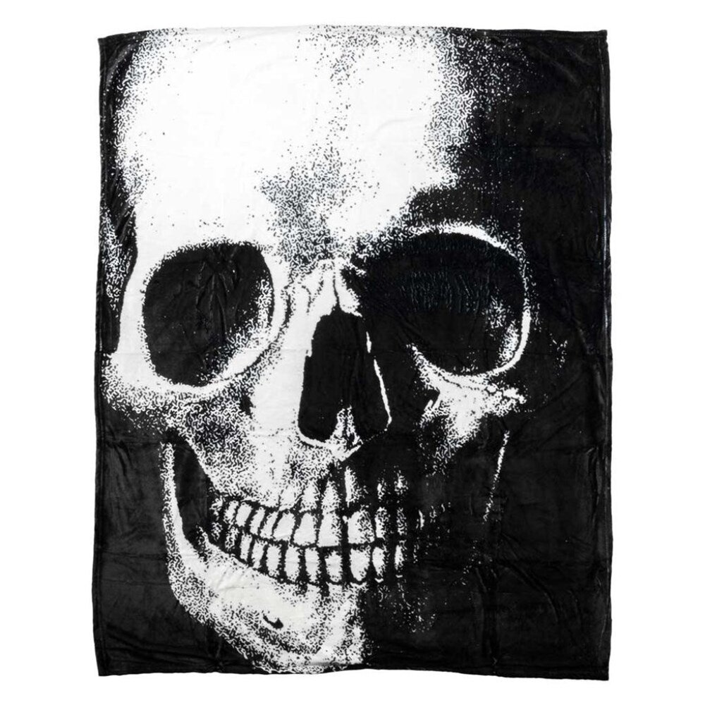 Anatomical Skull Throw Blanket Velvety Soft Plush 50"X60" NWT